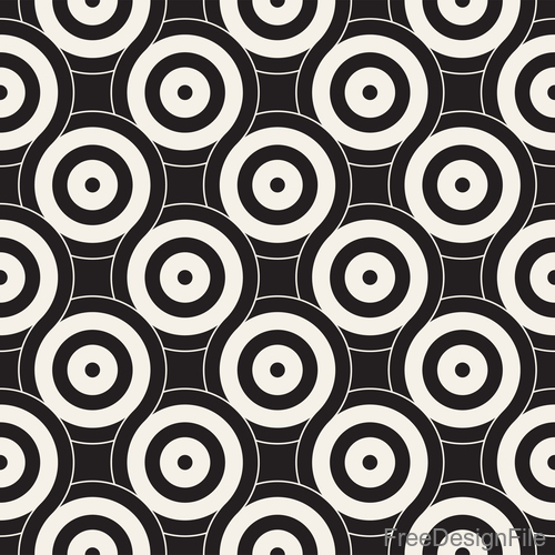Black with white cricles textured pattern vectors