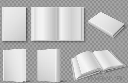 Blank book template vectors 02
