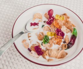 Breakfast Cereal Candy Stock Photo