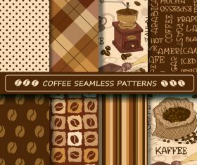 Coffee seamless pattern vintage vectors 01