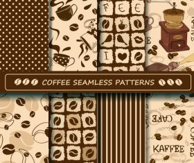 Coffee seamless pattern vintage vectors 02