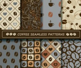Coffee seamless pattern vintage vectors 04