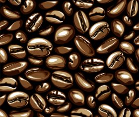 Coffee seamless texture design vector