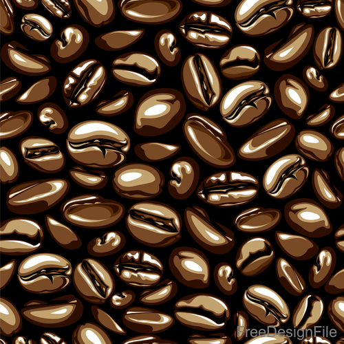 Coffee seamless texture design vector