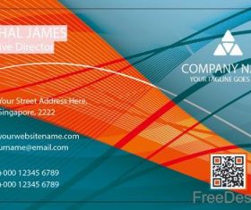 Company business card abstract styles vectors 01