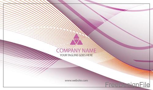 Company business card abstract styles vectors 04