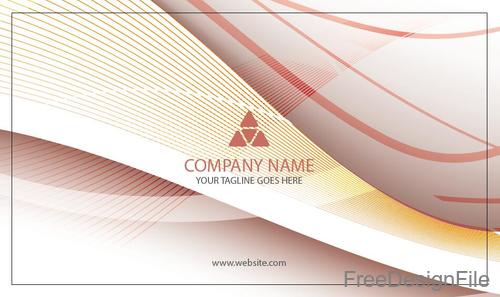 Company business card abstract styles vectors 06