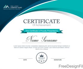 Company Certificate Abstract Template Vectors 04 Free Download