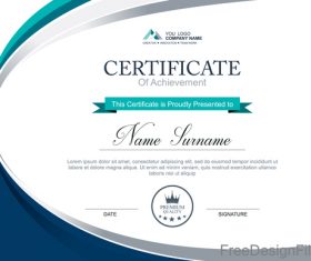 Company certificate abstract template vectors 02