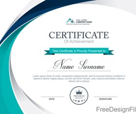 Company certificate abstract template vectors 03