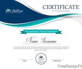 Company certificate abstract template vectors 04