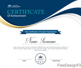 Company certificate abstract template vectors 04 free download