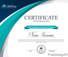 Company certificate abstract template vectors 07