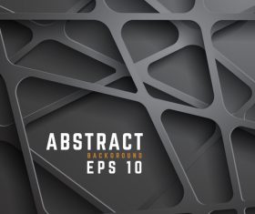 Complicated black Layered background vector