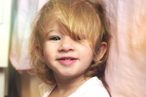 Cute blond little girl Stock Photo 06