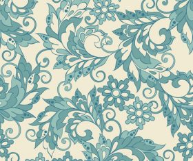 Retro ribbon with ornaments floral vector 03 free download