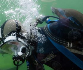 Deep sea diving Stock Photo 01