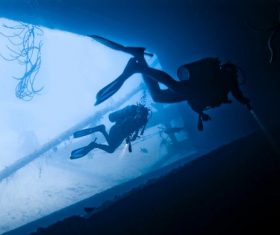 Deep sea diving Stock Photo 02