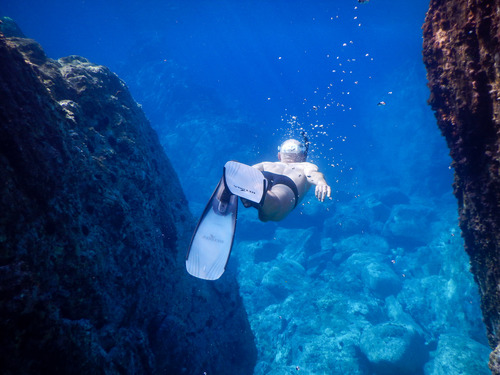Deep sea diving Stock Photo 03