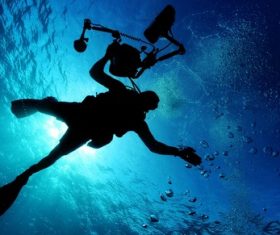 Deep sea diving Stock Photo 08