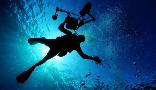 Deep sea diving Stock Photo 08
