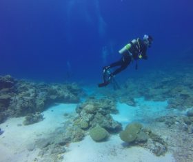 Deep sea diving Stock Photo 09
