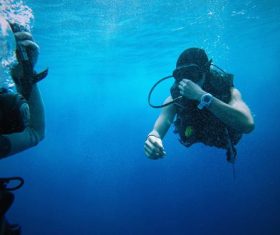 Deep sea diving Stock Photo 10