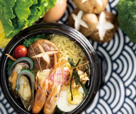 Delicious and delicious instant noodles Stock Photo 01