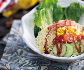 Delicious and delicious instant noodles Stock Photo 04