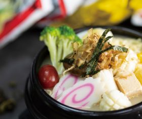 Delicious and delicious instant noodles Stock Photo 09