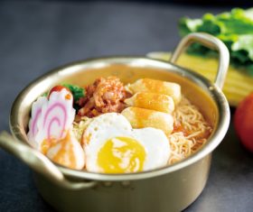 Delicious and delicious instant noodles Stock Photo 10