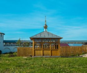 Different styles of monastery Stock Photo 02