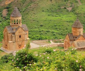Different styles of monastery Stock Photo 10