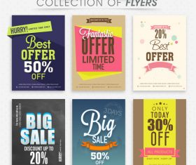 Discount with sale poster and flyer vector 03