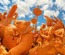 Exquisite carving float Stock Photo 04