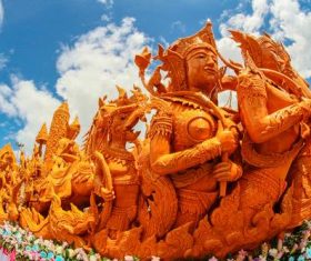 Exquisite carving float Stock Photo 06