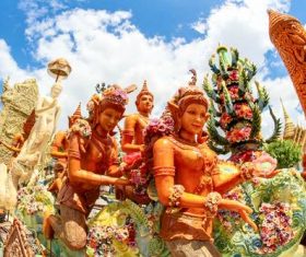 Exquisite carving float Stock Photo 08