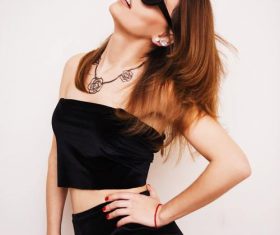 Female wearing sunglasses Stock Photo 01