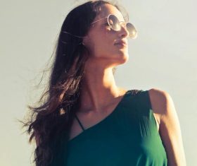 Female wearing sunglasses Stock Photo 07