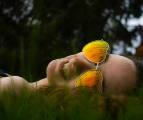 Female wearing sunglasses Stock Photo 09