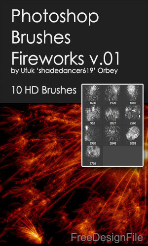 Firework HD Photoshop brushes