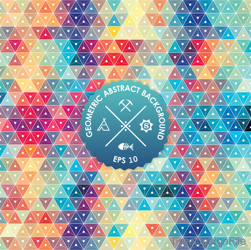 Geometric abstract background design vector 01