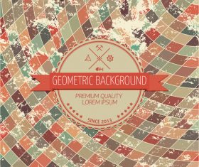Geometric grunge background design vector 02