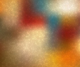 Geometric with colored blurs background vector
