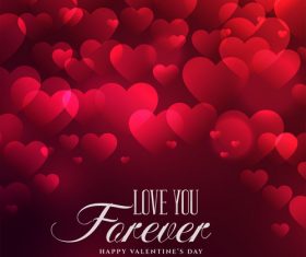 Heart blurs valentines day background vectors