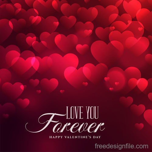 Heart blurs valentines day background vectors