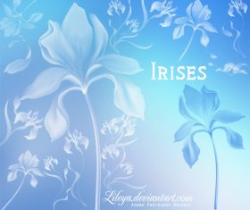 Irises Photoshop Brushes
