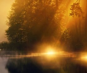 Lake nature landscape Stock Photo 02