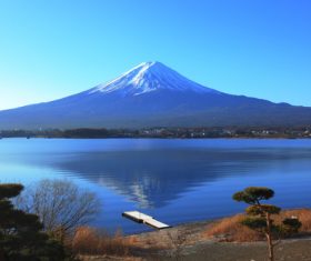 Lake nature landscape mountain forest Stock Photo 05