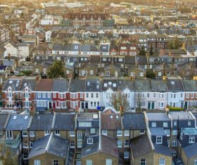 London street view UK Stock Photo 01